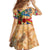 Saba Kid Short Sleeve Dress Geographic Coordinate Anchor - Turlte Tropical