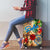 Saba Luggage Cover Geographic Coordinate Anchor - Turlte Tropical