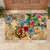 Saba Rubber Doormat Geographic Coordinate Anchor - Turlte Tropical