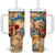 Saba Tumbler With Handle Geographic Coordinate Anchor - Turlte Tropical
