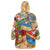Saba Wearable Blanket Hoodie Geographic Coordinate Anchor - Turlte Tropical