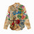 Saba Women Casual Shirt Geographic Coordinate Anchor - Turlte Tropical