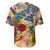Turks and Caicos Islands Baseball Jersey Geographic Coordinate Anchor - Turlte Tropical