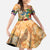 Turks and Caicos Islands Family Matching Summer Maxi Dress and Hawaiian Shirt Geographic Coordinate Anchor - Turlte Tropical