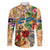 Turks and Caicos Islands Family Matching Summer Maxi Dress and Hawaiian Shirt Geographic Coordinate Anchor - Turlte Tropical