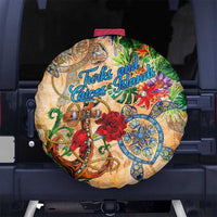 Turks and Caicos Islands Spare Tire Cover Geographic Coordinate Anchor - Turlte Tropical