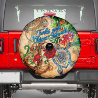 Turks and Caicos Islands Spare Tire Cover Geographic Coordinate Anchor - Turlte Tropical