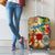 Montserrat Luggage Cover Geographic Coordinate Anchor - Turlte Tropical