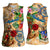 Montserrat Women Sleeveless Polo Shirt Geographic Coordinate Anchor - Turlte Tropical