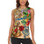 Montserrat Women Sleeveless Polo Shirt Geographic Coordinate Anchor - Turlte Tropical