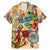 Bay Islands Department Family Matching Mermaid Dress and Hawaiian Shirt Geographic Coordinate Anchor - Turlte Tropical
