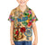 Bay Islands Department Family Matching Off Shoulder Maxi Dress and Hawaiian Shirt Geographic Coordinate Anchor - Turlte Tropical