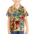 Bay Islands Department Family Matching Short Sleeve Bodycon Dress and Hawaiian Shirt Geographic Coordinate Anchor - Turlte Tropical