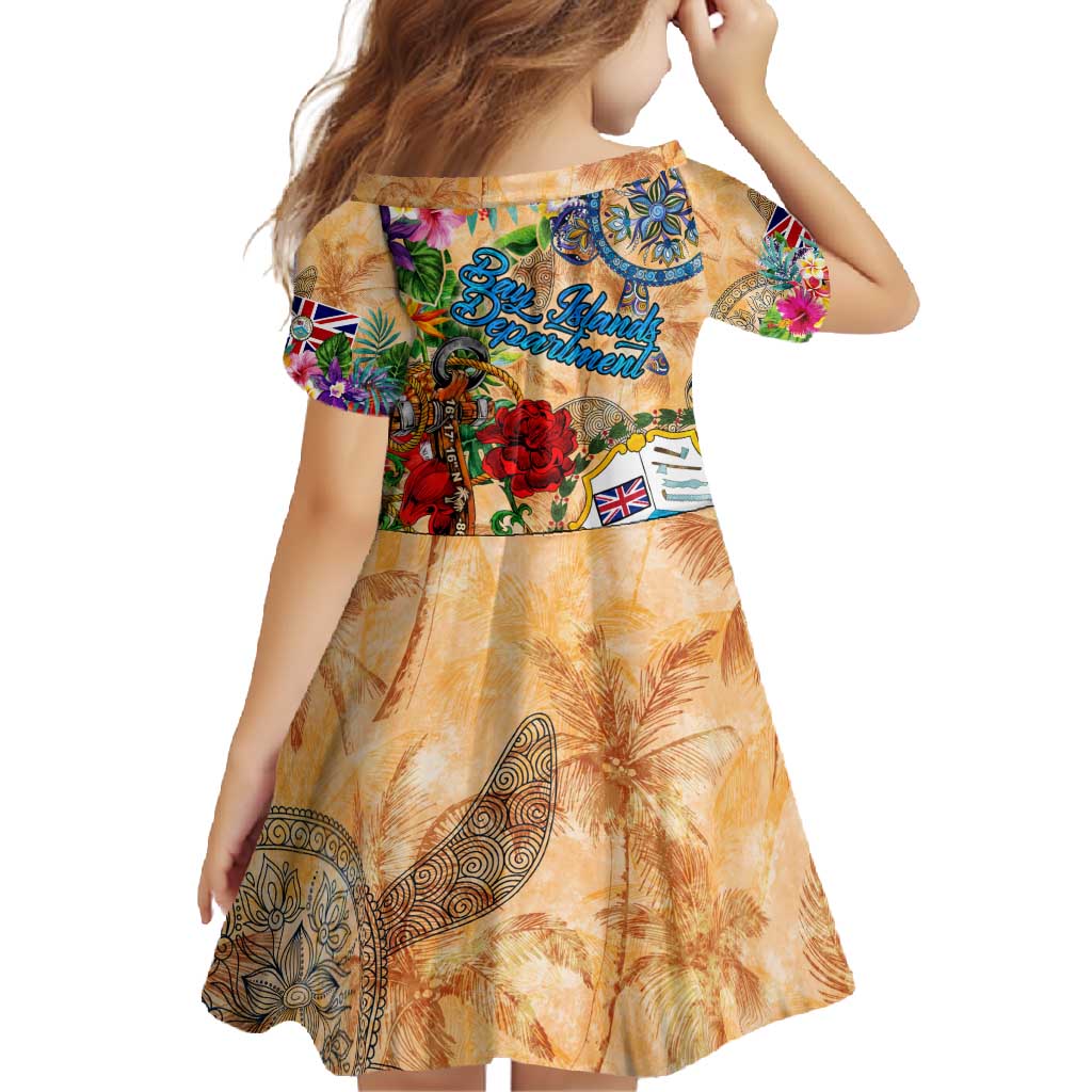 Bay Islands Department Family Matching Summer Maxi Dress and Hawaiian Shirt Geographic Coordinate Anchor - Turlte Tropical