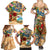 Bay Islands Department Family Matching Summer Maxi Dress and Hawaiian Shirt Geographic Coordinate Anchor - Turlte Tropical