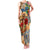 Bay Islands Department Family Matching Tank Maxi Dress and Hawaiian Shirt Geographic Coordinate Anchor - Turlte Tropical