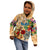 Bay Islands Department Kid Hoodie Geographic Coordinate Anchor - Turlte Tropical