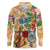 Bay Islands Department Long Sleeve Polo Shirt Geographic Coordinate Anchor - Turlte Tropical