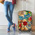 Bay Islands Department Luggage Cover Geographic Coordinate Anchor - Turlte Tropical