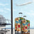 Bay Islands Department Luggage Cover Geographic Coordinate Anchor - Turlte Tropical