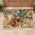 Bay Islands Department Rubber Doormat Geographic Coordinate Anchor - Turlte Tropical