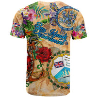 Bay Islands Department T Shirt Geographic Coordinate Anchor - Turlte Tropical