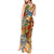 Bay Islands Department Tank Maxi Dress Geographic Coordinate Anchor - Turlte Tropical