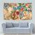 Bay Islands Department Tapestry Geographic Coordinate Anchor - Turlte Tropical