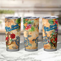 Bay Islands Department Tumbler Cup Geographic Coordinate Anchor - Turlte Tropical