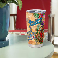 Bay Islands Department Tumbler Cup Geographic Coordinate Anchor - Turlte Tropical
