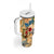 Bay Islands Department Tumbler With Handle Geographic Coordinate Anchor - Turlte Tropical