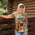 Bay Islands Department Women Polo Shirt Geographic Coordinate Anchor - Turlte Tropical