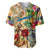 Guadeloupe Baseball Jersey Geographic Coordinate Anchor - Turlte Tropical