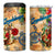 Guadeloupe 4 in 1 Can Cooler Tumbler Geographic Coordinate Anchor - Turlte Tropical