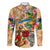 Guadeloupe Family Matching Off The Shoulder Long Sleeve Dress and Hawaiian Shirt Geographic Coordinate Anchor - Turlte Tropical