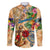 Guadeloupe Family Matching Off Shoulder Maxi Dress and Hawaiian Shirt Geographic Coordinate Anchor - Turlte Tropical