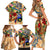 Guadeloupe Family Matching Short Sleeve Bodycon Dress and Hawaiian Shirt Geographic Coordinate Anchor - Turlte Tropical