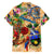 Guadeloupe Hawaiian Shirt Geographic Coordinate Anchor - Turlte Tropical