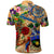 Guadeloupe Polo Shirt Geographic Coordinate Anchor - Turlte Tropical