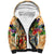 Guadeloupe Sherpa Hoodie Geographic Coordinate Anchor - Turlte Tropical