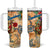 Guadeloupe Tumbler With Handle Geographic Coordinate Anchor - Turlte Tropical