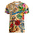 Guadeloupe Women V-Neck T-Shirt Geographic Coordinate Anchor - Turlte Tropical
