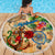 Martinique Beach Blanket Geographic Coordinate Anchor - Turlte Tropical