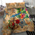 Martinique Bedding Set Geographic Coordinate Anchor - Turlte Tropical