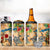 Martinique 4 in 1 Can Cooler Tumbler Geographic Coordinate Anchor - Turlte Tropical
