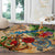Martinique Round Carpet Geographic Coordinate Anchor - Turlte Tropical
