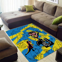 African Art Viva Underground Psychedelic Vintage Style Area Rug - Wonder Print Shop