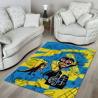 African Art Viva Underground Psychedelic Vintage Style Area Rug - Wonder Print Shop