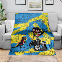 African Art Viva Underground Psychedelic Vintage Style Blanket