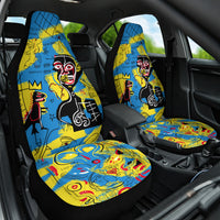 African Art Viva Underground Psychedelic Vintage Style Car Seat Cover - Wonder Print Shop